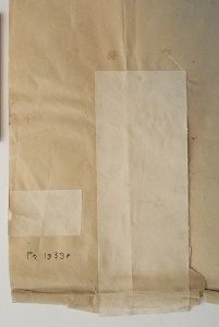 ENSBA – Before treatment – Teared photograph – Reinforcing paper
